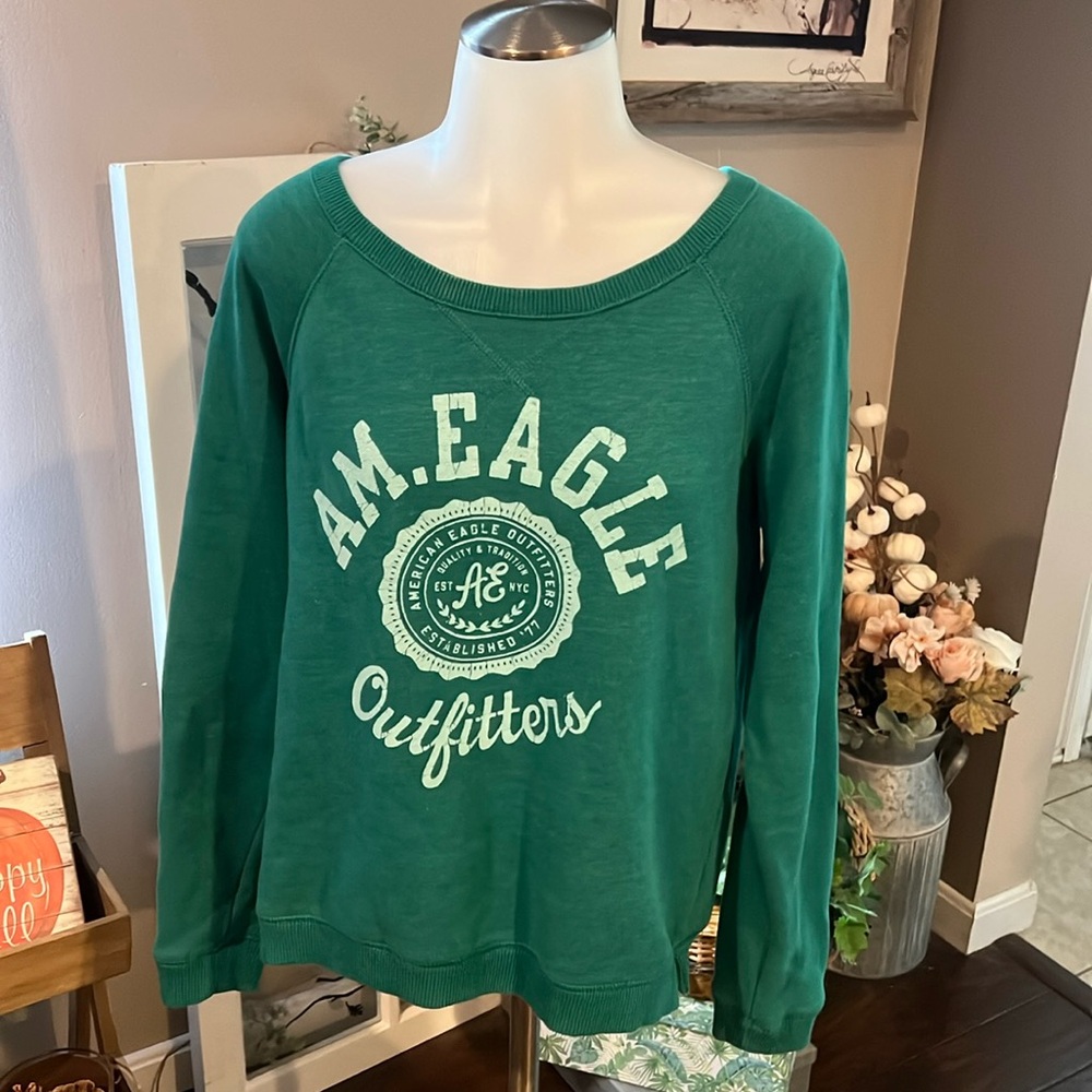 American Eagle Outfitters Green Women's Top